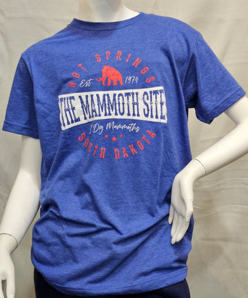 3081 "I Dig Mammoths" Royal Blue T-Shirt