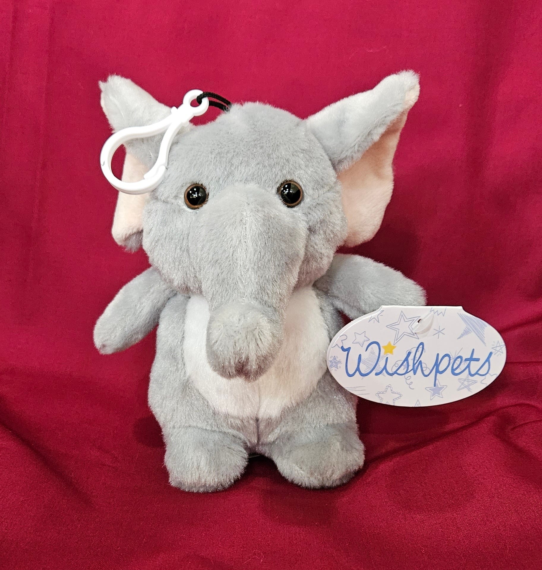 5" Chubby Elephant with Clip 53446