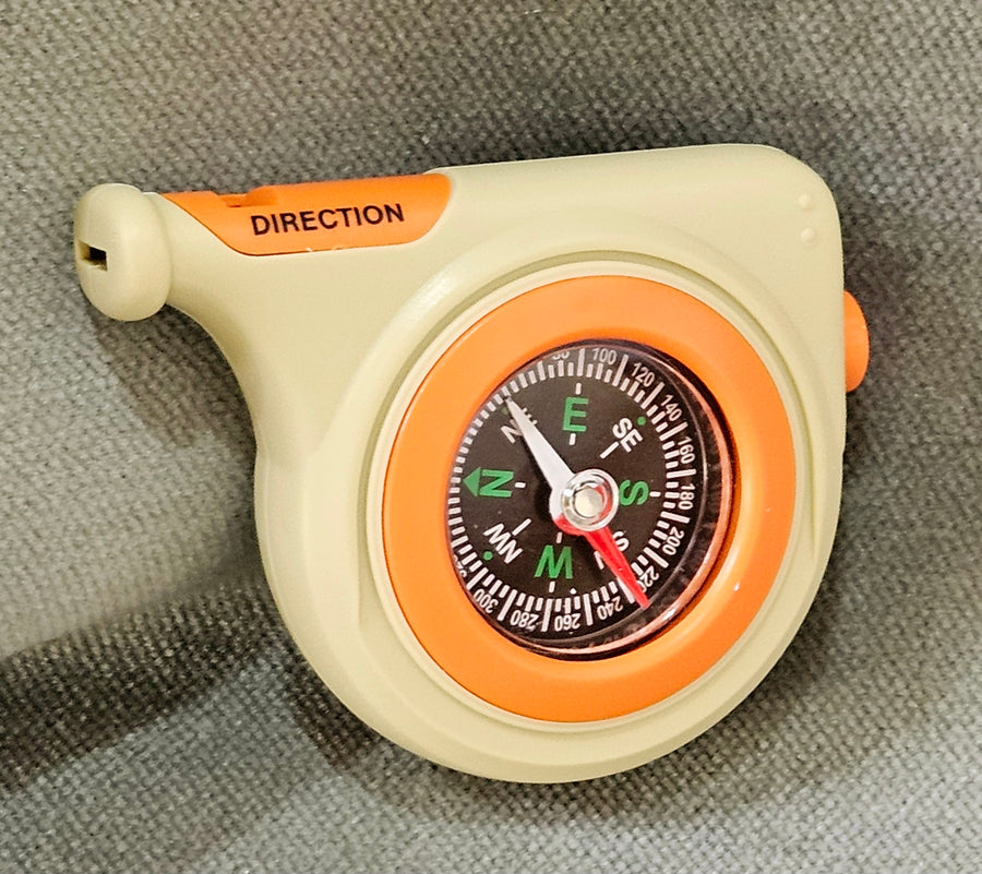 3" T40068 Pocket Compass & Whistle