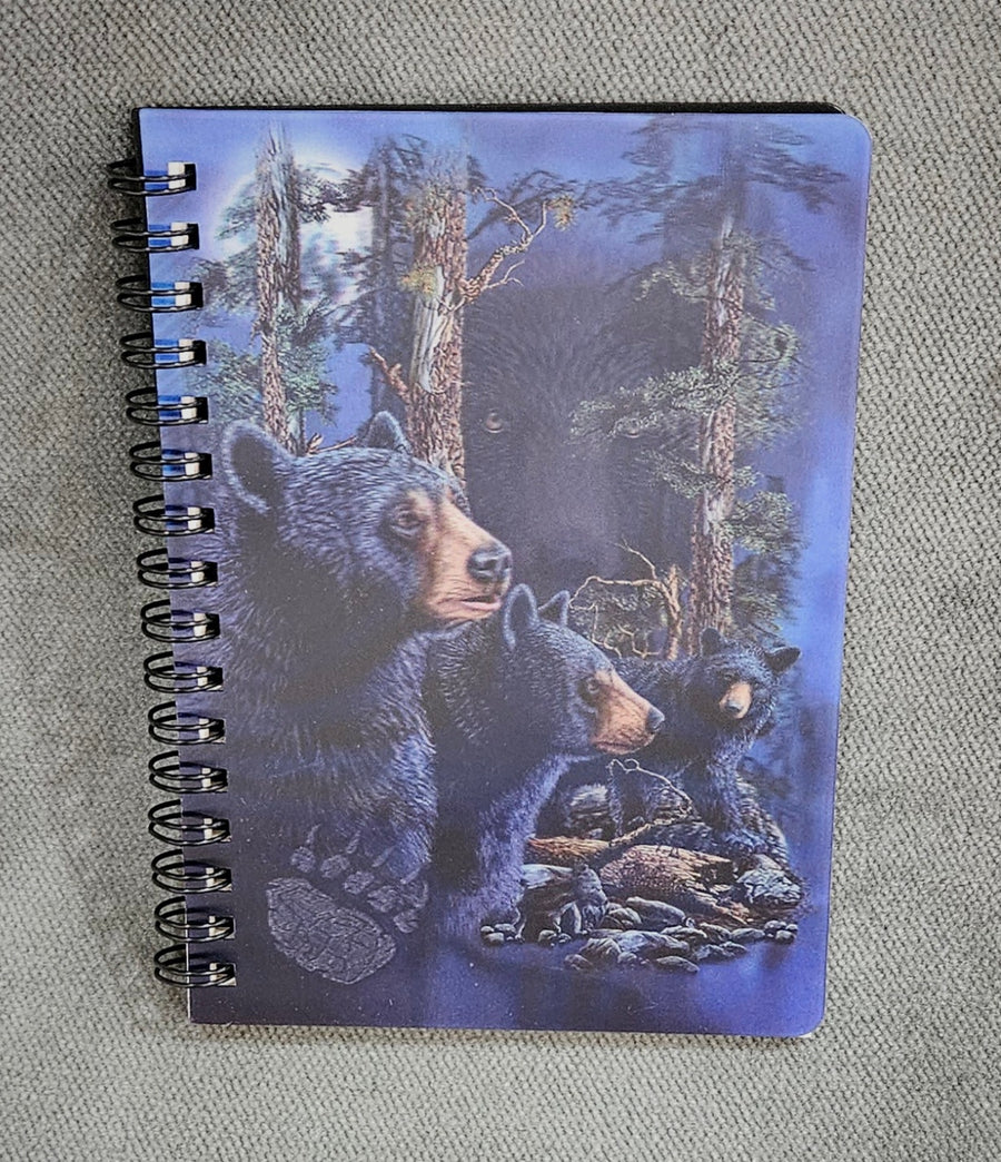 47189 3DJ Black Bears Jotter