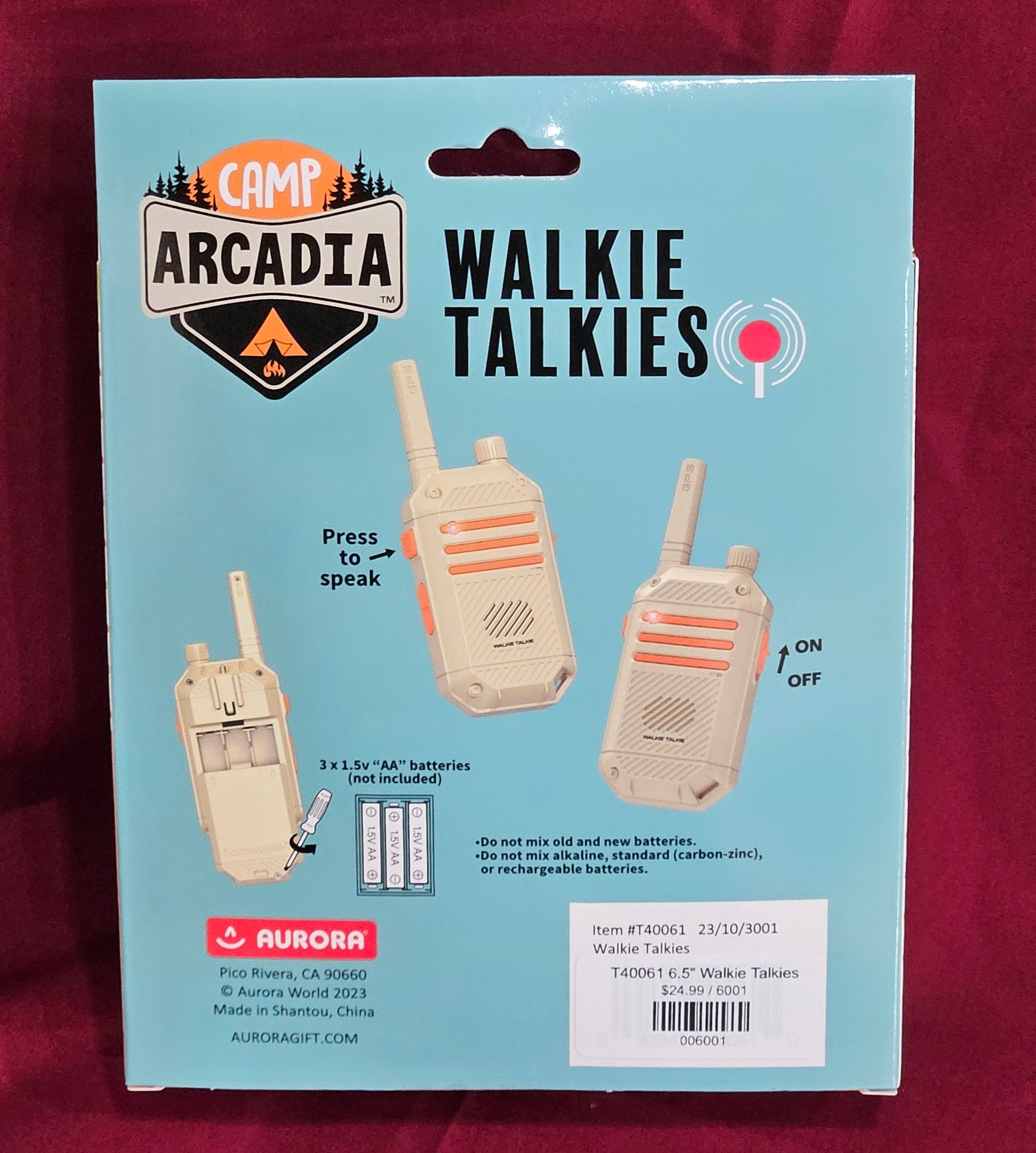 T40061 6.5" Walkie Talkies