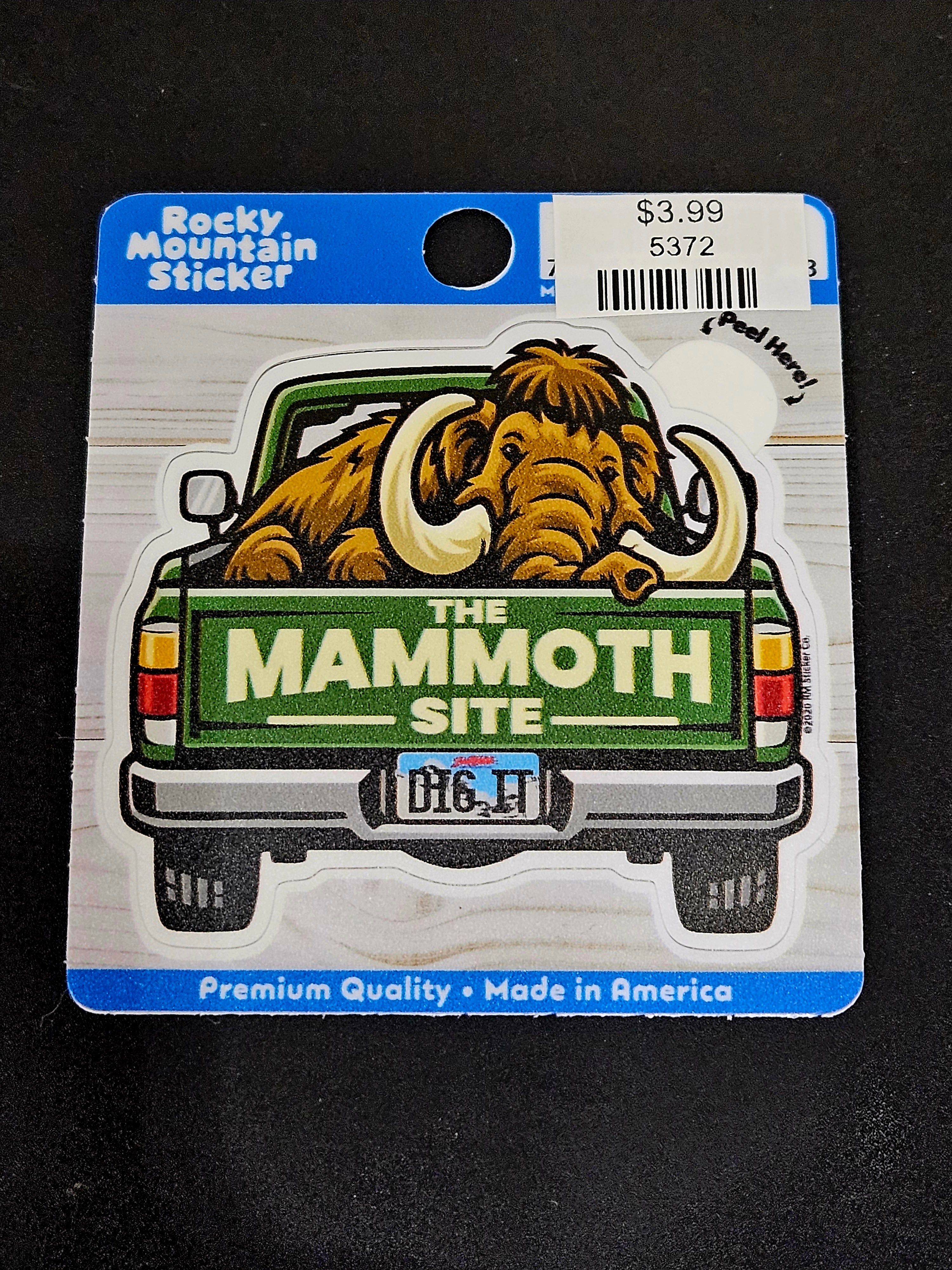 5372 Mammoth Truck Sticker