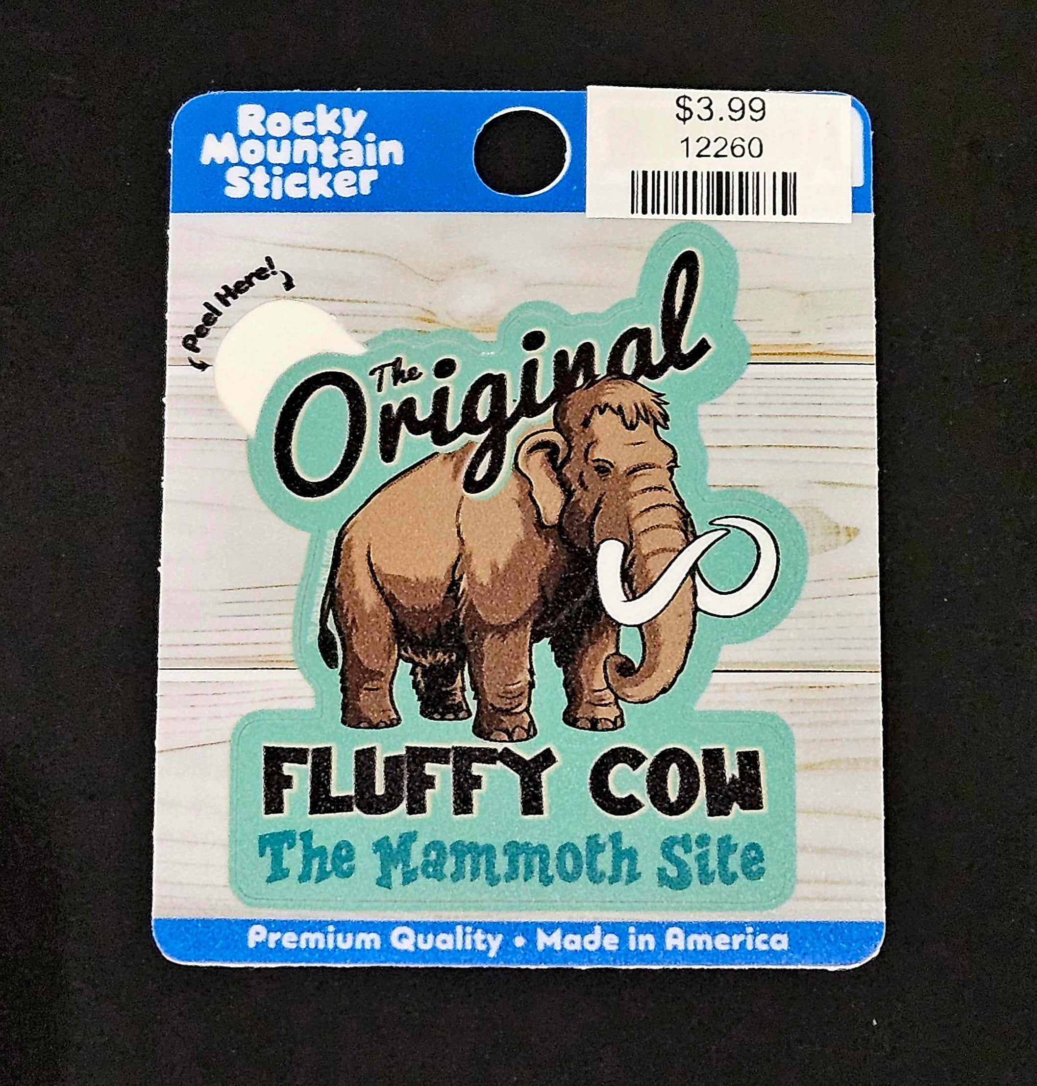1260 Original Fluffy Cow Sticker