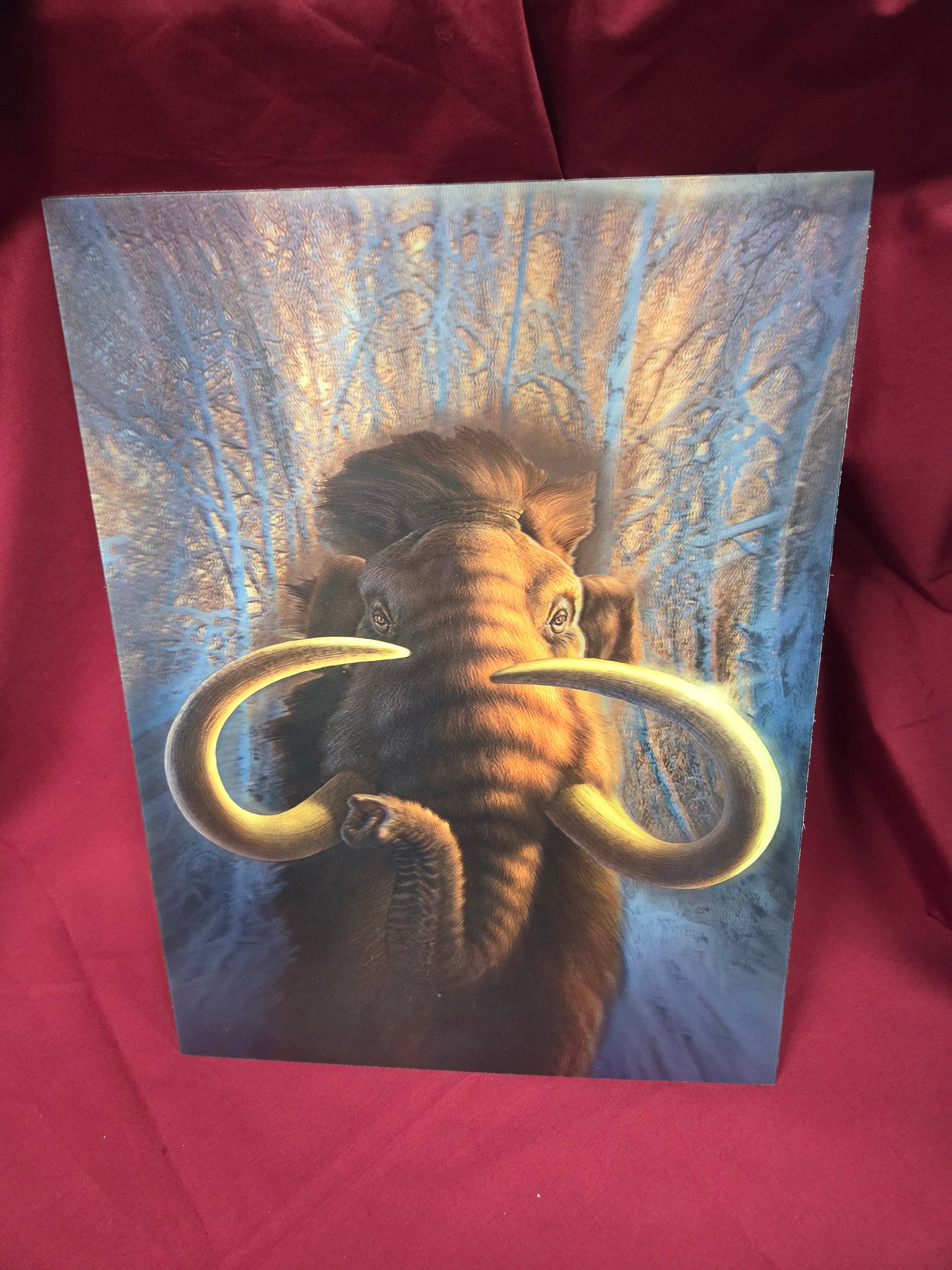 3D Mammoth Poster