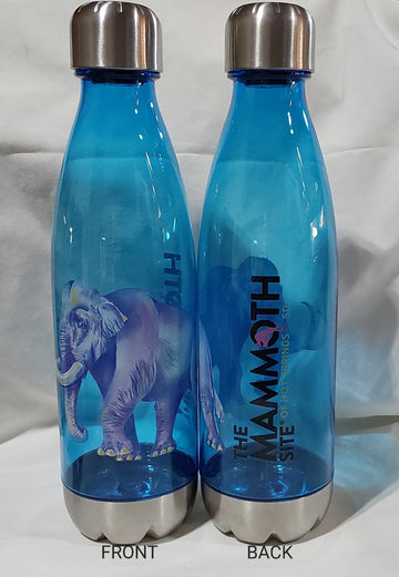 Watercolor Mammoth Water Bottle 03-22841BL