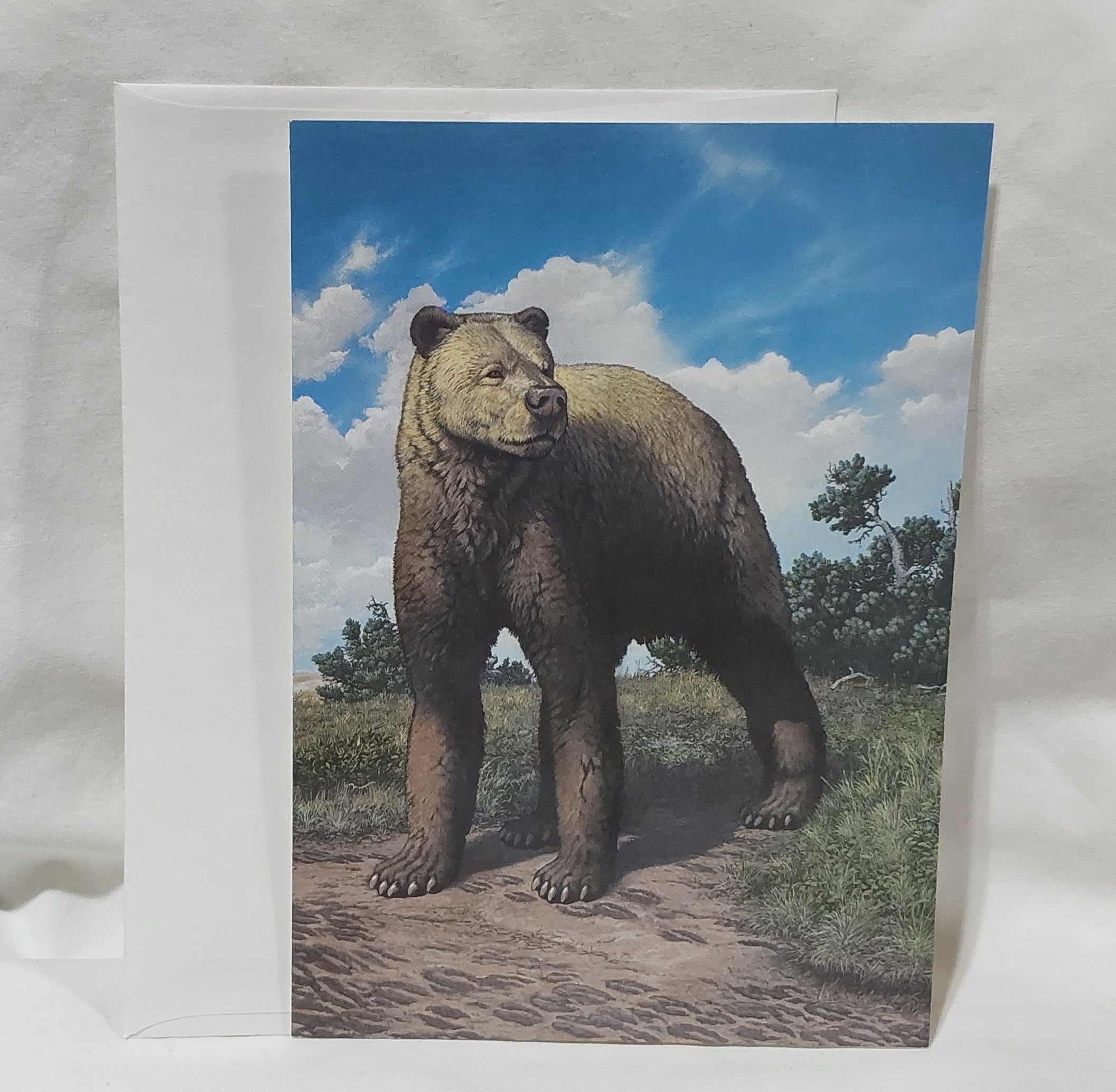 Giant Short-faced Bear Note Card (Individual)