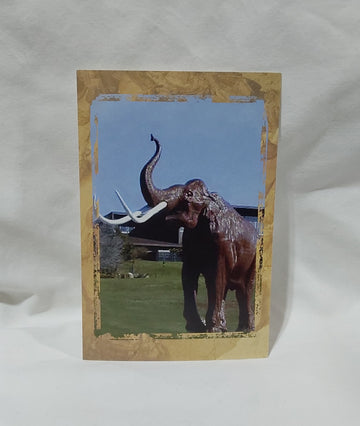 Digger Mammoth by the Road Postcard