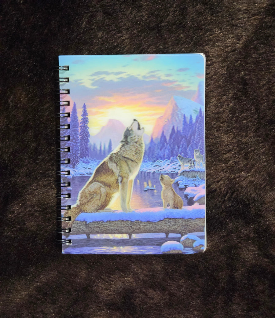 47169 3DJ Dawn Wolves Jotter